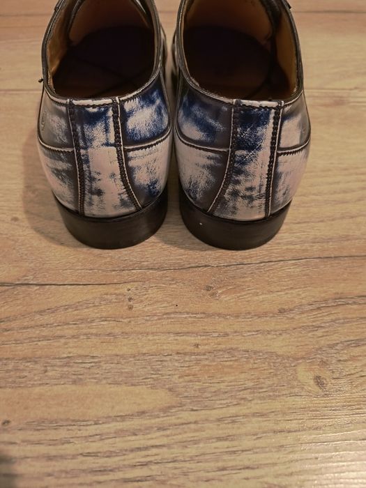 Pantofi din piele naturala imitația blugilor mărimea 41