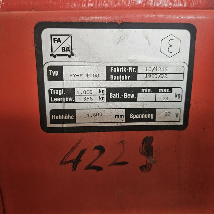 електрическа количка 1000 кг-germany