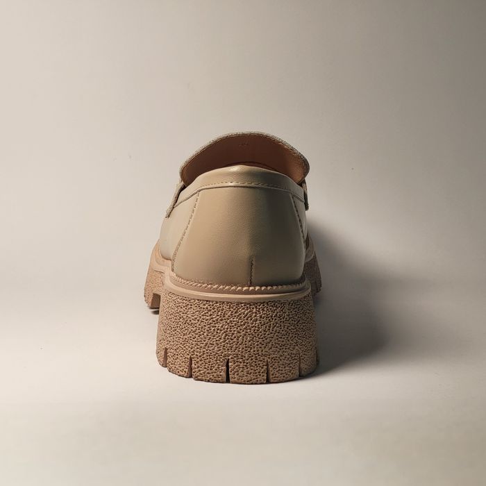 Pantofi de dama, loaferi beige 36