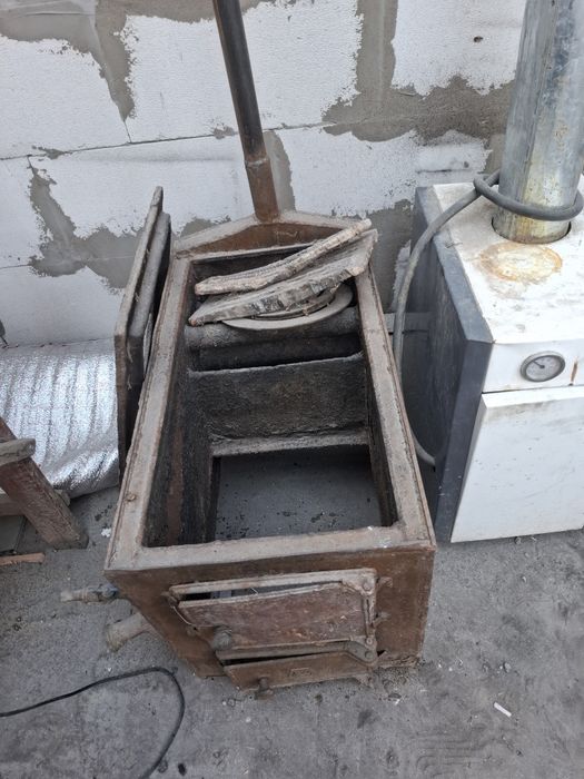 Печка газбен и отынмен