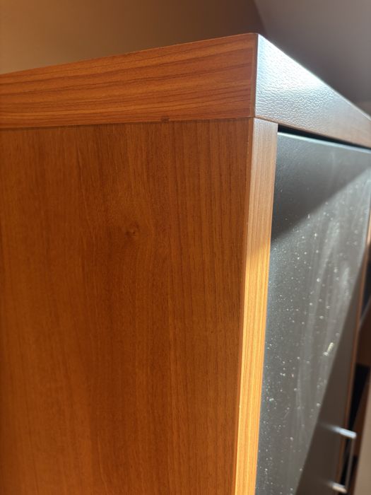 Dulap robust 2 usi - nuc negru - 120x35x151 cm - biblioteca/depozitare