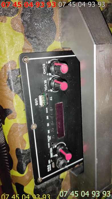 boxa portabila hanson 40x26cm bluetooth usb radio