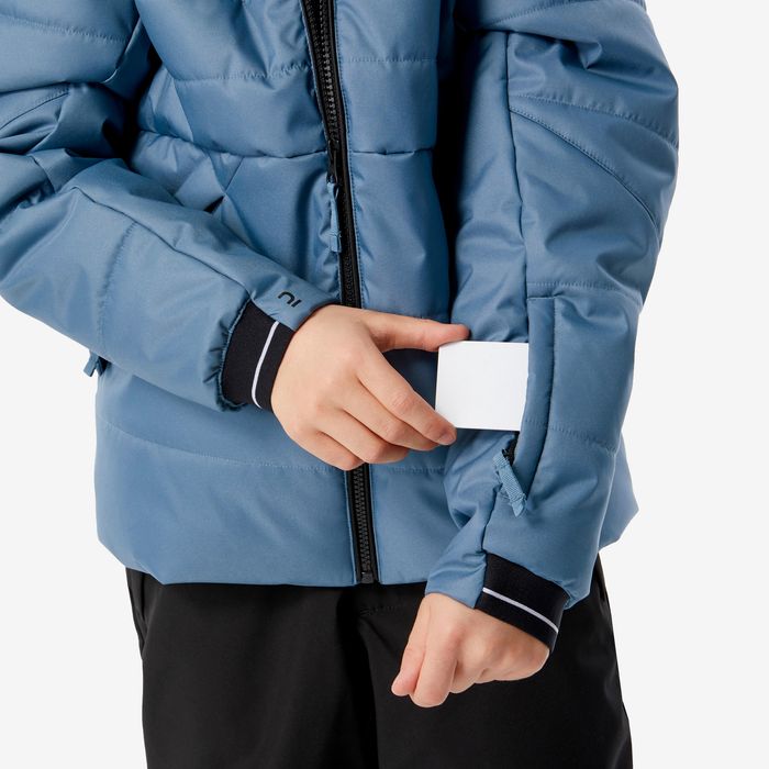 Geacă călduroasă schi 100 Warm Albastru - produs resigilat Decathlon