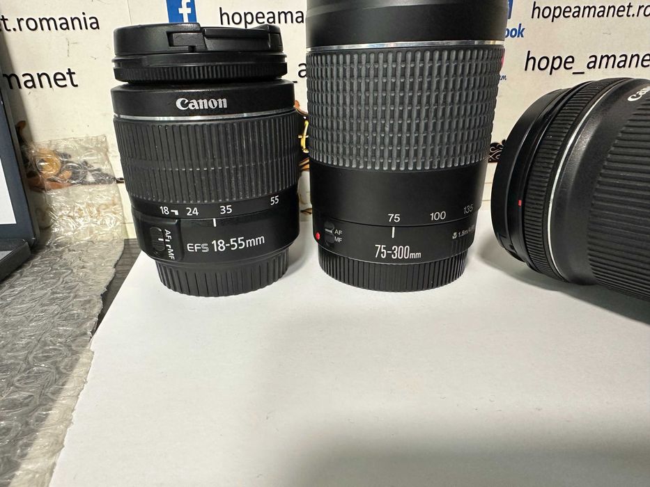 Hope Amanet P10/Aparat Foto DSLR Canon EOS 1300D 18 MP + 3 obiective