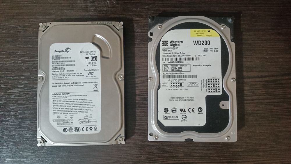 Жёсткие диски 1тб, 500гб и 250гб