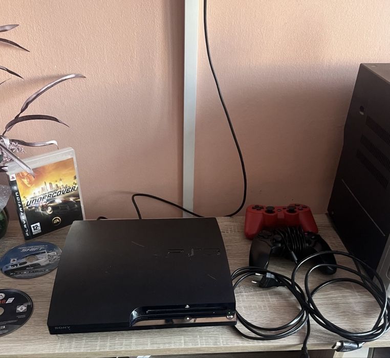 Sony PlayStation 3 Slim 500GB с 9 игри (GTA V, MK, Bakugan, Yu-Gi-Oh)
