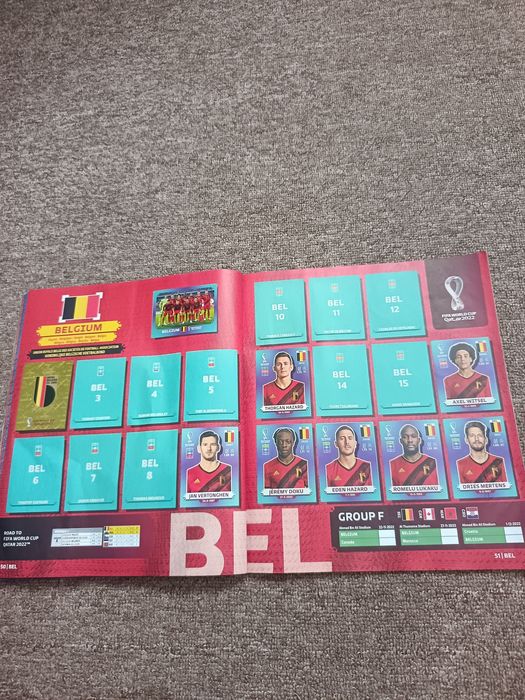 Album Panini FIFA World Cup Qatar 2022 parțial completat