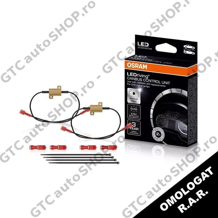 anulatoare eroare bec led osram canbus control unit w5w – set doua bucati