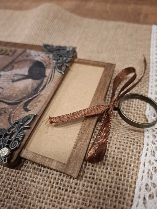 Дървена картичка - плик за пари