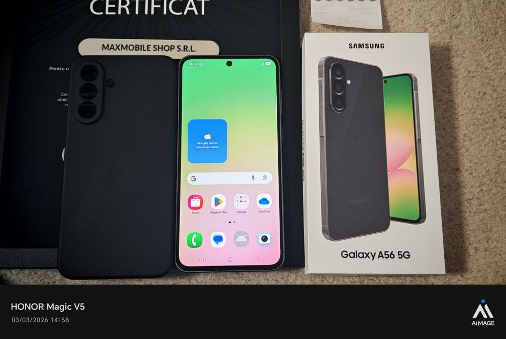 Samsung Galaxy A56 -5G / 128 GB / 8 GB RAM Black / Garanție