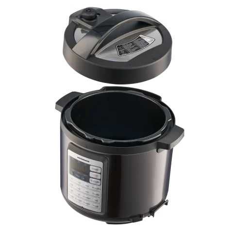 Multicooker cu gatire sub presiune Heinner Alacarte 38BK HPCK-38BK, 1000W, 3.8L, 14 programe, gatire sub presiune, presiune maxima 80 kPa(0.8 bar),etc