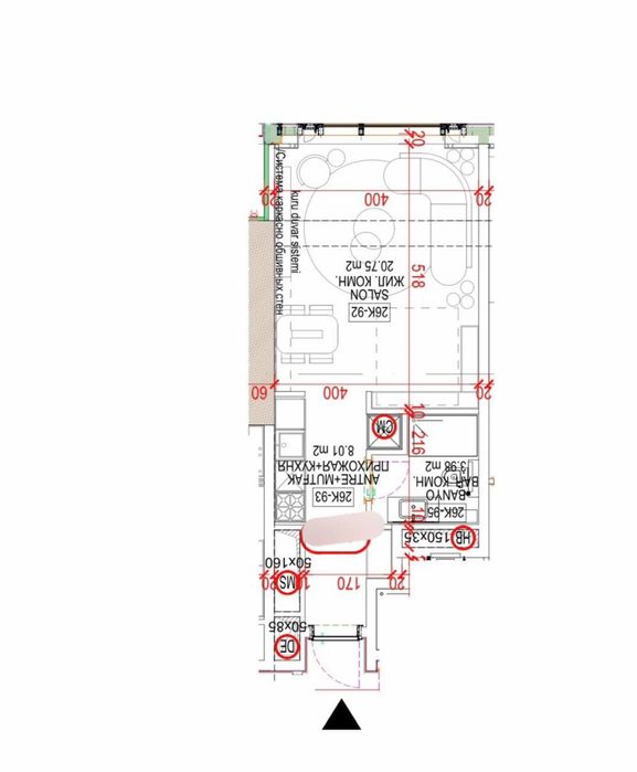 Продам 2ком квартира ЖК Nest one 26 этаж 33м2 Вид на Хумо арена