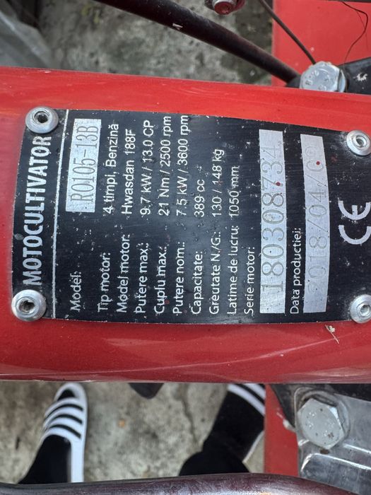 motocultor cu remorca