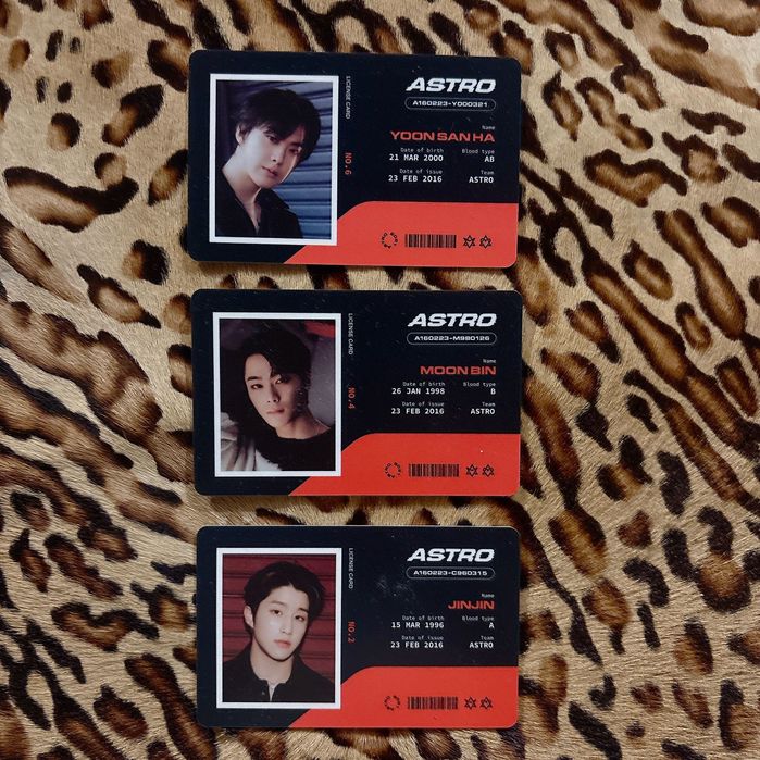 K-Pop картички EXO, ASTRO, SHINEE
