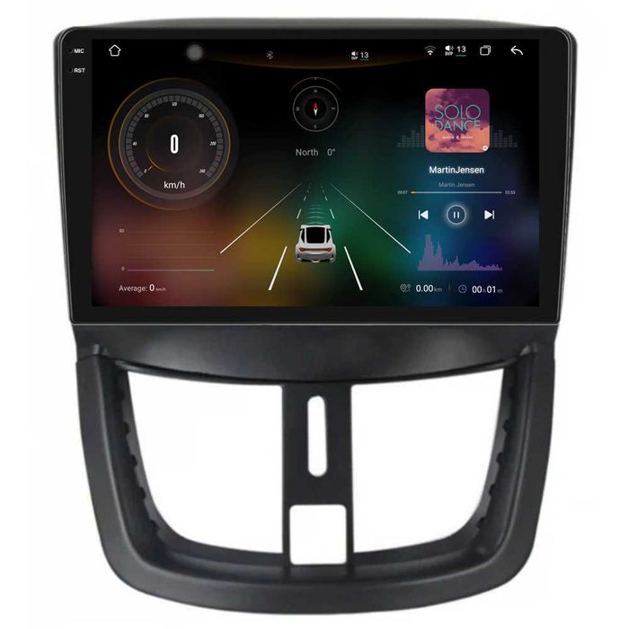 Navigatie Android Dedicata, 9 Inch, Peugeot 207 (2006-2015), Carplay