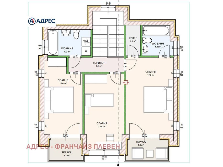 Къща в Плевен, област-с.Ясен площ 170 цена 180000