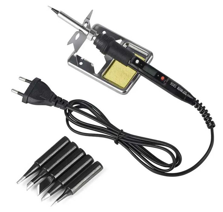 Полный комплект паяльника с регулируемой температурой с мультиметром