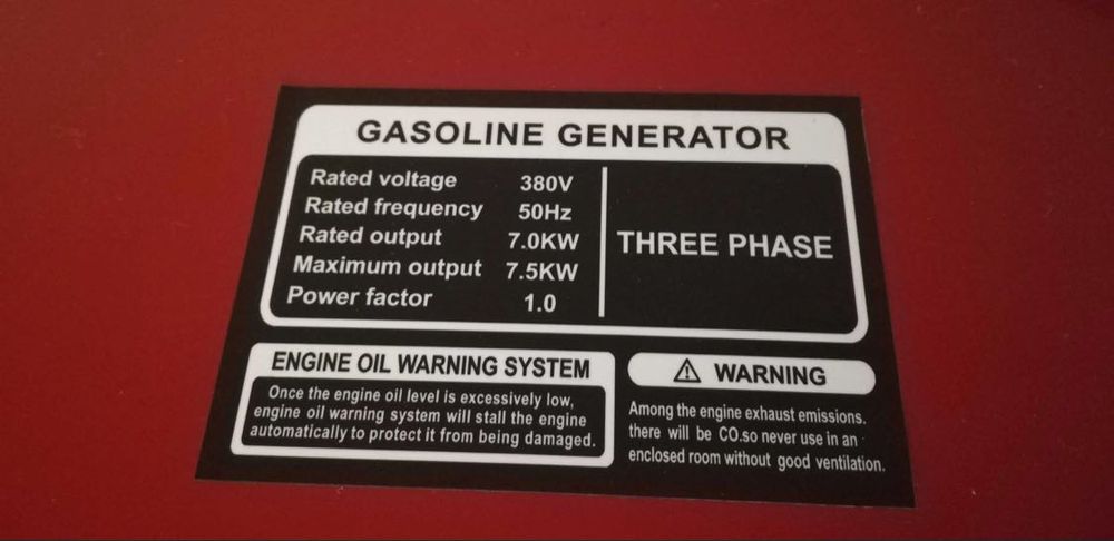 Генератор трифазен 7.5 КВ. с ел. старт