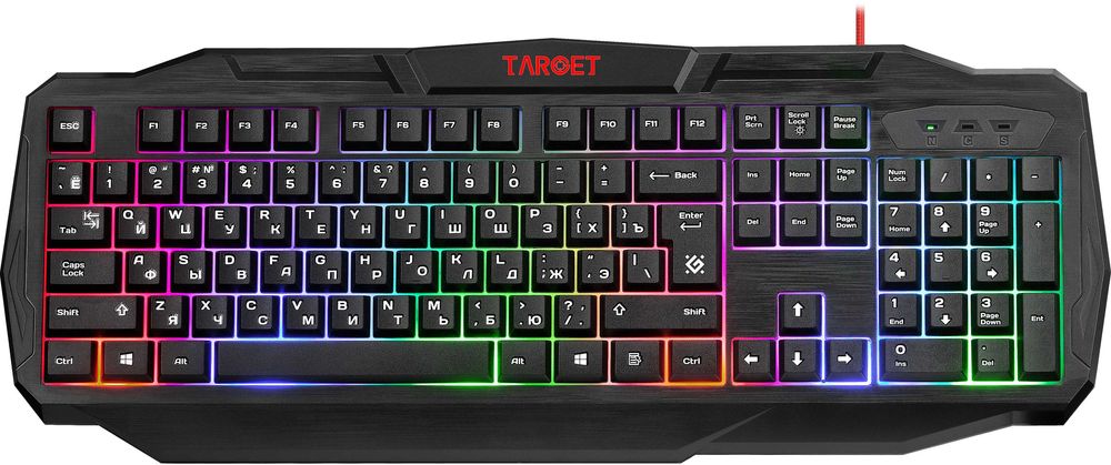 Игровой проводной набор Target MKP-350 (мышь+клав.+науш.+коврик) 4 в 1