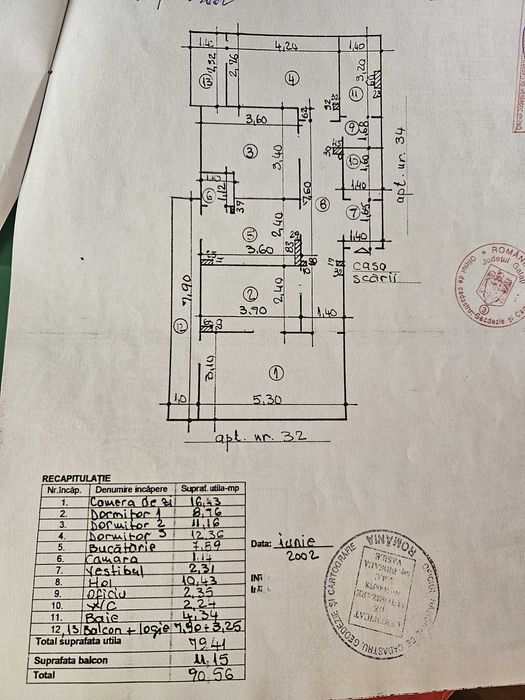 Apartament 4 camere, str. Gheorghe Doja, bloc DJ