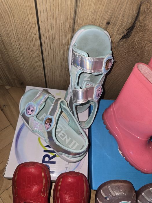 Гумени ботуши Jeorge,сандали Н&М frozen,Reebok, Adidas