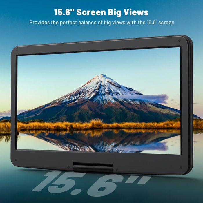 POFOTO PD15 17,5” преносим DVD плейър с 15,6” HD екран,USB/SD/Антишок