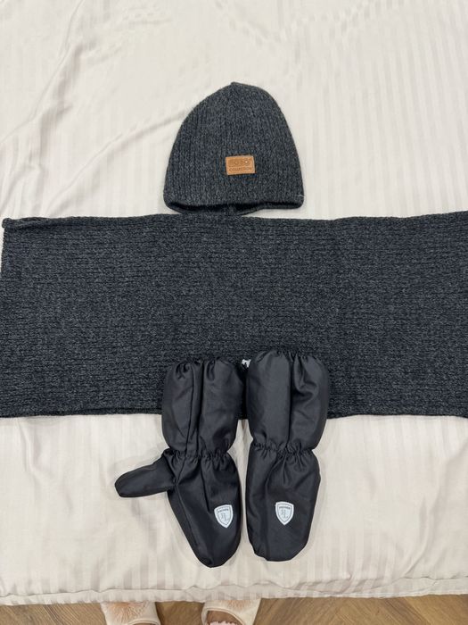 Набор шапка, шарф, перчатки