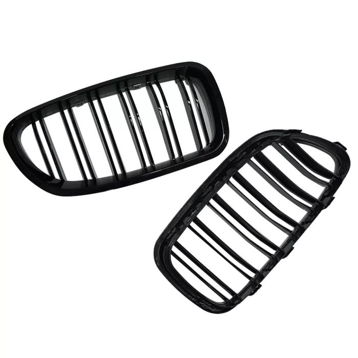 Grile Duble Bmw F10 2010 - 2018 Seria 5 Negru Lucios Black piano
