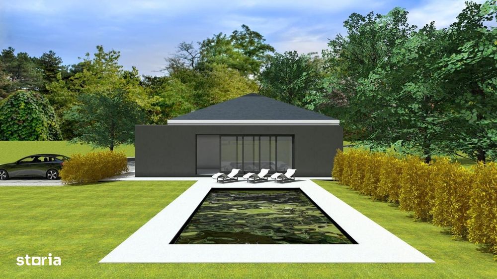 Vila construita la sol in Cartierul Atena cu teren generos