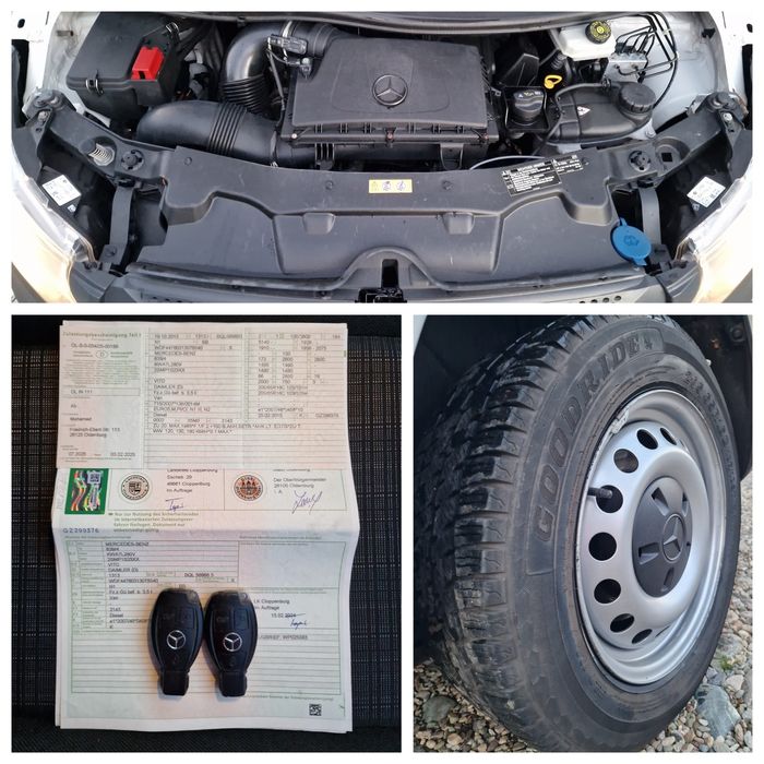 Mercedes Vito 2.2 TDI 2015 lung AC 3locuri