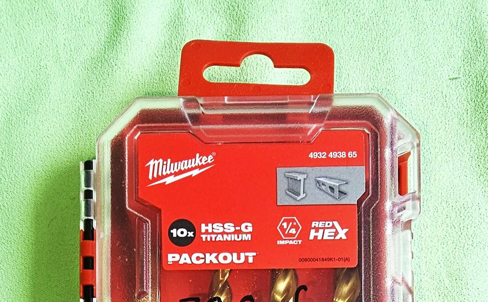Нов Комплект свредла 1/4 HSS-G Titanium Milwaukee 10 броя