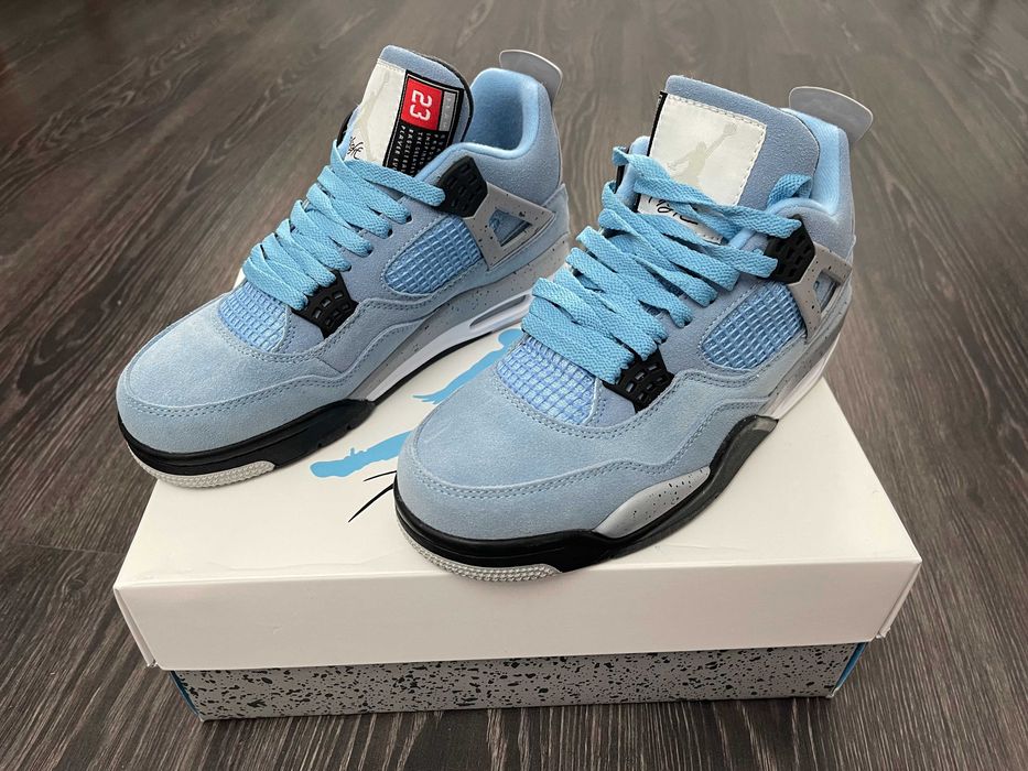 Adidasi JORDAN 4 Retro University Blue - Produs NOU PREMIUM din Piele