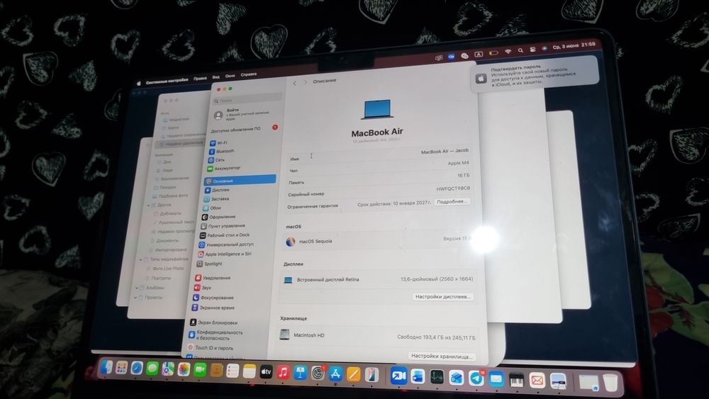 Macbook Air M4 16/256Gb