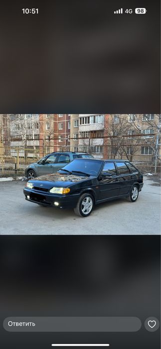 ВАЗ-2114 черного цвета