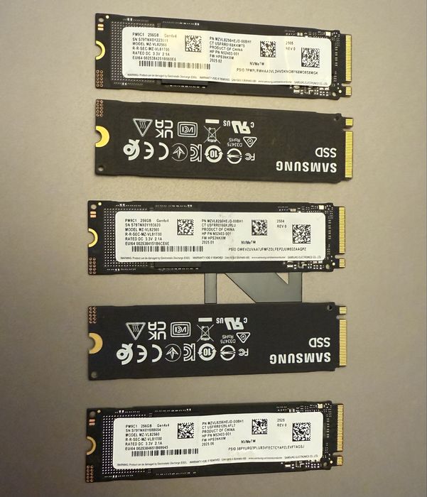 Ssd Samsung laptop NVMe M2 256GB stocare CA NOU !