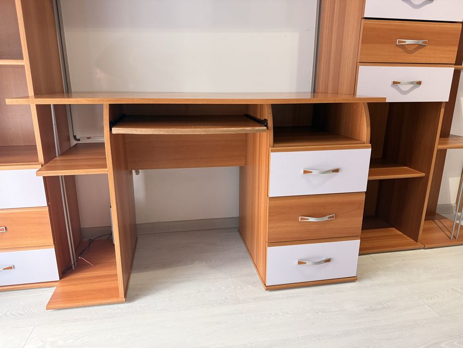 Mobilier complet LEM’S pentru cameră tineret + pat JYSK 90×200