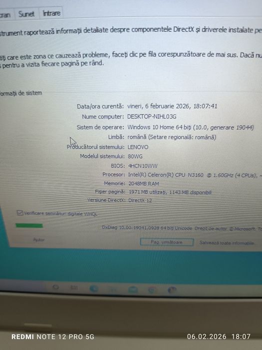 Laptop Lenovo IdeaPad 110s alb