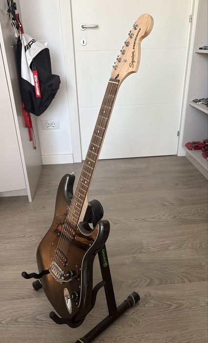 chitara electrica squier affinity series stratocaster HH Charcoal Frost Metallic