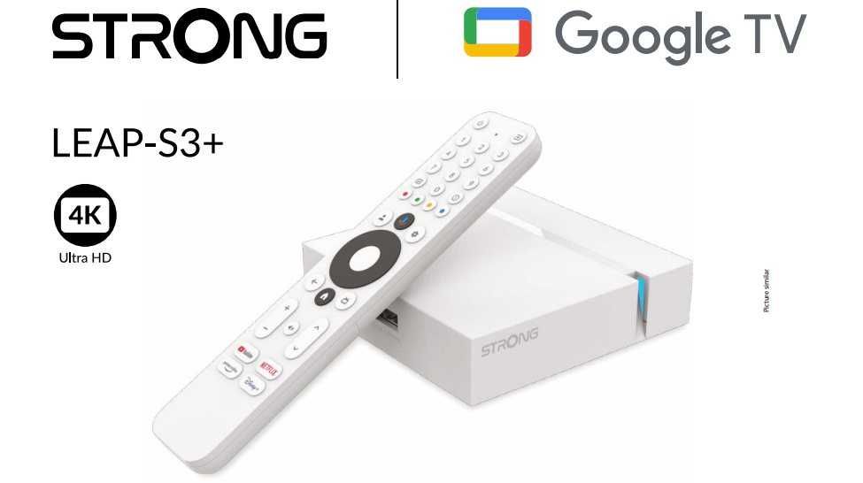 Player multimedia, box TV 4K STRONG LEAP-S3+, 16GB, android 11 alb NOU
