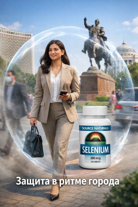 Селен, Selenium, Source Naturals.200 мкг.120 таблеток