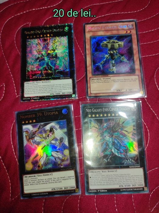 Cărți cartonașe Yu-gi-oh yugioh