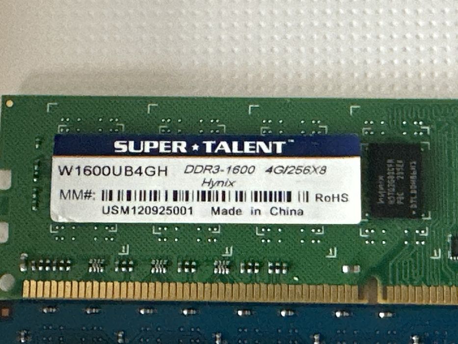 Memorii RAM 4GB DDR3 și 1GB DDR2 (inclusiv 1 VLP, DDR2)