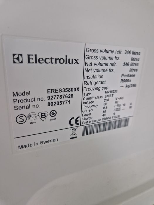 Хладилник и фризер Electrolux A++ No frost