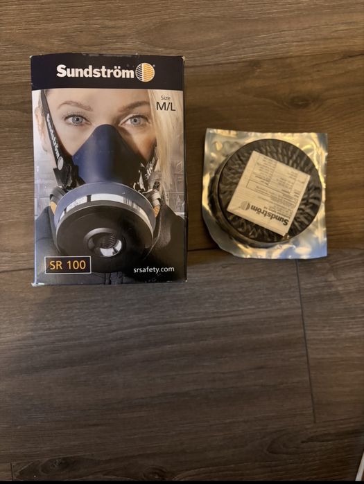 професионален маска Sundström SR 100 + газов филтър SR 297 ABEK1