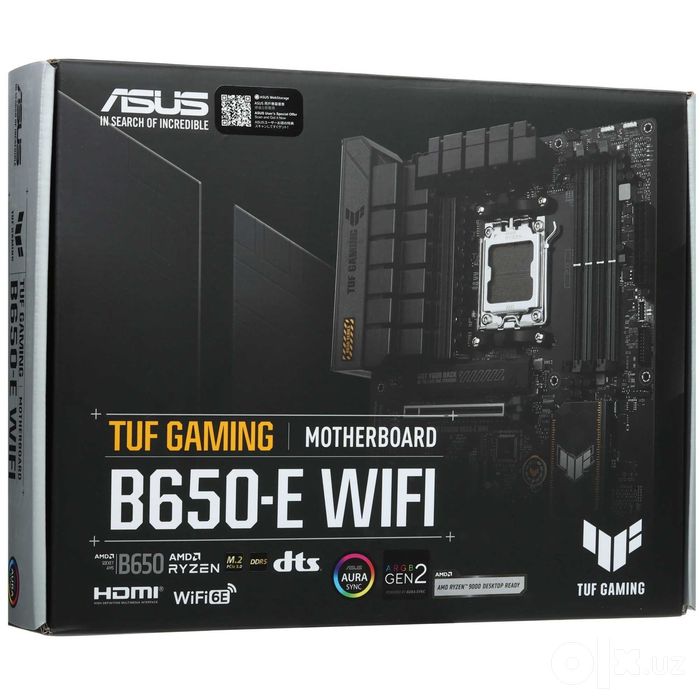 - Материнская плата MB Asus AMD AM5 TUF Gaming B650-E WiFi DDR5