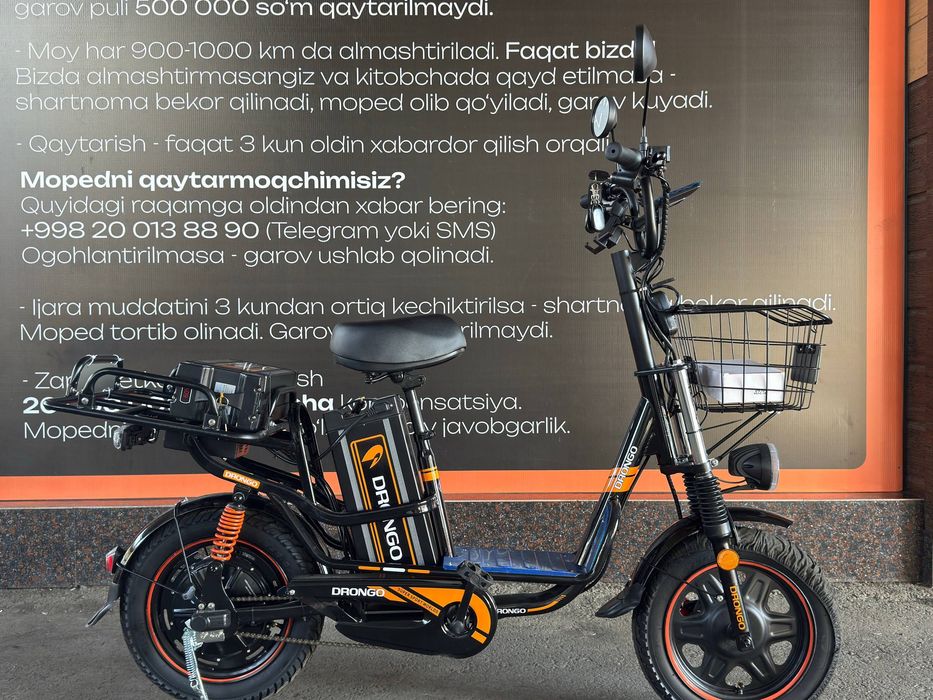 Elektr velosiped arenda 420min haftaga