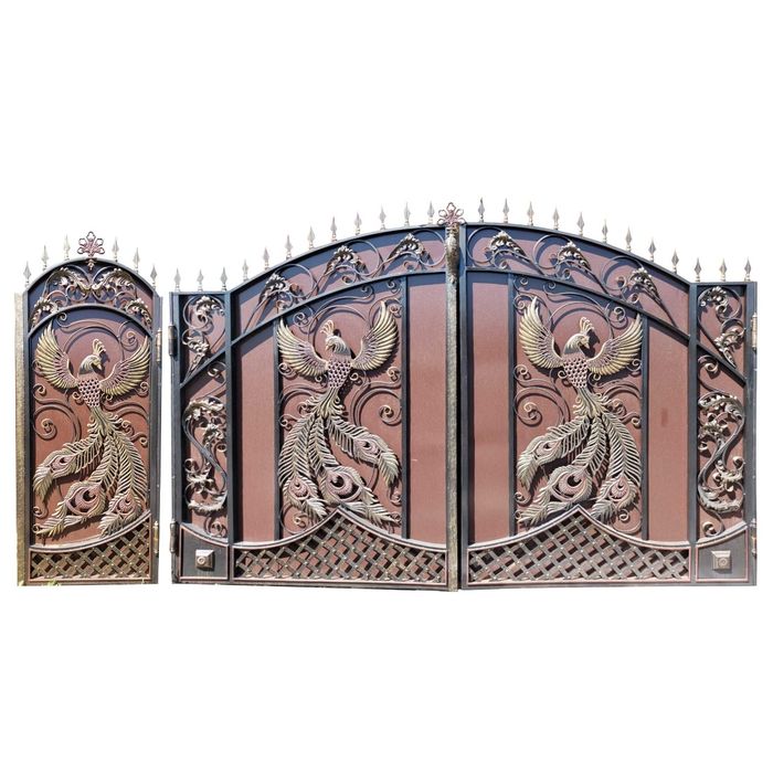 Кованые ворота "Жар-Птица"