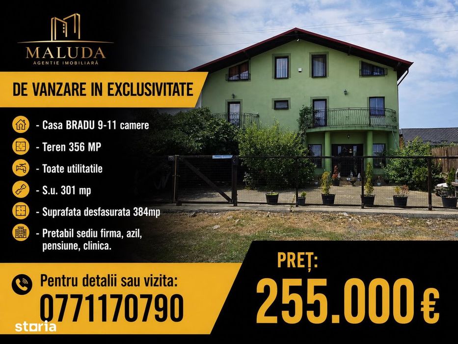 Casa de vanzare,pretabil sediu firma,azil,clinica,pensiune