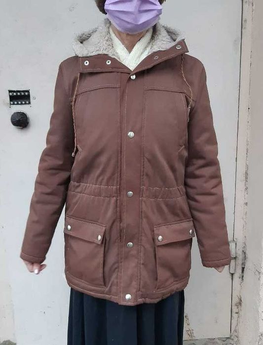 Мужская курка с капюшоном ХБ много карманов Р-46