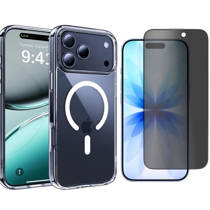 Iphone 17 PRO 17 PRO MAX 17 17 AIR Husa Protect Magsafe Clear HD + Folie Sticla Shock Safe